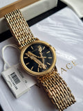 Versace Virtus Quartz Black Dial Gold Steel Strap Watch for Women - VEHC00619 Authentic Buy Shop Now