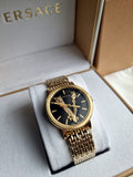 Versace Virtus Quartz Black Dial Gold Steel Strap Watch for Women - VEHC00619 Authentic Buy Shop Now