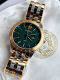 Versace Univers Quartz Green Dial Two Tone Steel Strap Watch for Men - VEBK00718 Authentic Buy Shop Now