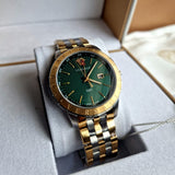 Versace Univers Quartz Green Dial Two Tone Steel Strap Watch for Men - VEBK00718 Authentic Buy Shop Now