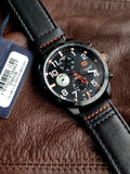 Tommy Hilfiger Trent Multifunction Black Dial Black Leather Strap Watch for Men - 1791136 Authentic Buy Shop Now