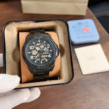 Fossil Bronson Automatic Skeleton Black Dial Grey Steel Strap Watch for Men - ME3255 Authentic Buy Shop Now