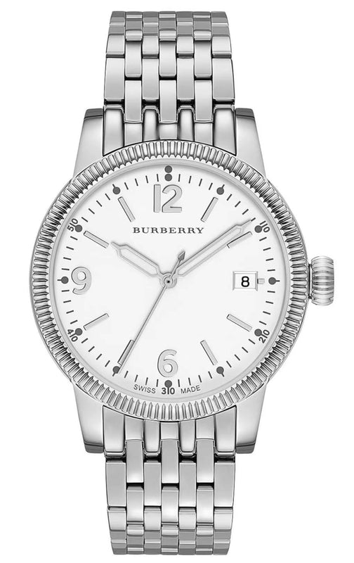 Burberry Analog White Dial Silver Steel Strap Watch for Women - BU7838 Authentic Buy Shop Now