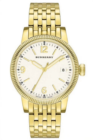 Burberry Analog White Dial Gold Steel Strap Watch for Women - BU7873 Authentic Buy Shop Now