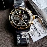 Movado Series 800 Chronograph Black Dial Black Steel Strap Watch For Men - 2600180 Authentic Buy Shop Now