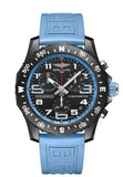 Breitling Endurance Pro Black Dial Light Blue Rubber Strap Watch for Men - X82310281B1S1 Authentic Buy Shop Now