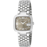 Gucci G-Gucci Brown Dial Silver Steel Strap Watch For Women - YA125413 Authentic Buy Shop Now