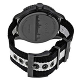 Gucci G Timeless XL White Dial Two Tone NATO Strap Watch For Men - YA126243 Authentic Buy Shop Now