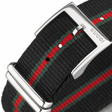Gucci G Timeless Analog Quartz Black Dial Black NATO Strap Watch For Men - YA126321 Authentic Buy Shop Now