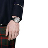 Gucci G Timeless Eryx Silver Dial Black Leather Strap Watch For Men - YA126338 Authentic Buy Shop Now