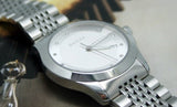 Gucci G Timeless Diamonds Silver Dial Silver Steel Strap Watch For Men - YA126404 Authentic Buy Shop Now