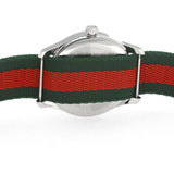 Gucci Le Marche des Merveilles Red & Green Dial Red & Green Nylon Strap Unisex Watch - YA1264060 Authentic Buy Shop Now