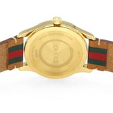 Gucci G Timeless Quartz Brown Dial Brown Leather Strap Unisex Watch - YA1264077 Authentic Buy Shop Now