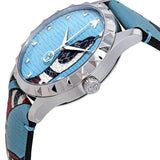 Gucci G Timeless Quartz Blue Dial Blue Leather Strap Watch For Men - YA1264080 Authentic Buy Shop Now