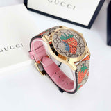 Gucci G Timeless Brown Dial Brown Leather Strap Watch For Women - YA1264133 Authentic Buy Shop Now
