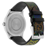 Gucci G Timeless Quartz Black Dial Black Leather Strap Watch For Women - YA1264146 Authentic Buy Shop Now