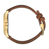 Gucci G Timeless Quartz Green & Red Dial Brown Leather Strap Watch For Men - YA126451 Authentic Buy Shop Now