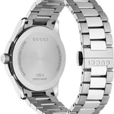 Gucci G Timeless Diamonds Black Dial Silver Steel Strap Watch For Men - YA126456 Authentic Buy Shop Now