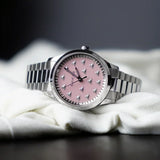 Gucci G Timeless Quartz Pink Dial Silver Steel Strap Watch for Women - YA1265033 Authentic Buy Shop Now