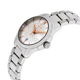 Gucci G Timeless Silver Dial Silver Steel Strap Watch For Women - YA126523 Authentic Buy Shop Now