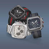 Gucci Coupe Chronograph Quartz Black Two Tone NATO Strap Watch For Men - YA131202 Authentic Buy Shop Now