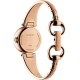 Gucci Guccissima Collection Quartz Black Dial Rose Gold Steel Strap Watch For Women - YA134509 Authentic Buy Shop Now