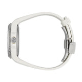 Gucci Dive Automatic Transparent Dial White Rubber Strap Watch For Men - YA136343 Authentic Buy Shop Now