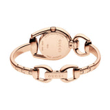Gucci Horsebit Collection Black Dial Rose Gold Steel Strap Watch For Women - YA139507 Authentic Buy Shop Now