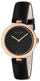 Gucci Diamantissima Quartz Black Dial Black Leather Strap Watch for Women - YA141401 Authentic Buy Shop Now