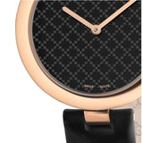 Gucci Diamantissima Quartz Black Dial Black Leather Strap Watch for Women - YA141401 Authentic Buy Shop Now
