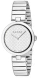 Gucci Diamantissima Quartz White Dial Silver Steel Strap Watch For Women - YA141402 Authentic Buy Shop Now
