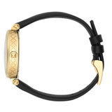 Gucci Diamantissima Quartz Mother of Pearl Dial Black Leather Strap Watch for Women - YA141404 Authentic Buy Shop Now