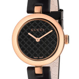 Gucci Diamantissima Quartz Black Dial Black Leather Strap Watch for Women - YA141501 Authentic Buy Shop Now