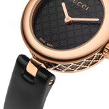 Gucci Diamantissima Quartz Black Dial Black Leather Strap Watch for Women - YA141501 Authentic Buy Shop Now
