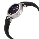 Gucci Diamantissima Quartz Diamonds Black Dial Black Leather Strap Watch for Women - YA141506 Authentic Buy Shop Now