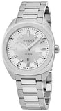 Gucci G Timeless GG2570 Silver Dial Silver Steel Strap Watch For Men - YA142402 Authentic Buy Shop Now