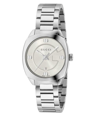 Gucci GG2570 White Dial Silver Steel Strap Watch For Women - YA142502 Authentic Buy Shop Now