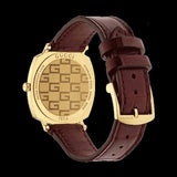 Gucci Grip Quartz Gold Dial Maroon Leather Strap Watch For Women - YA157402 Authentic Buy Shop Now