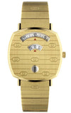 Gucci Grip Yellow Gold Dial Yellow Gold Steel Strap Unisex Watch - YA157403 Authentic Buy Shop Now