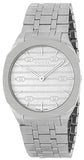 Gucci 25H Quartz Silver Dial Silver Steel Strap Watch For Women - YA163402 Authentic Buy Shop Now