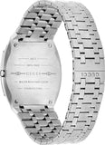 Gucci 25H Quartz Silver Dial Silver Steel Strap Unisex Watch - YA163407 Authentic Buy Shop Now