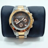 Marc Jacobs Marc Chronograph Grey Dial Two Tone Steel Strap Watch for Men - MBM3157 Authentic Buy Shop Now