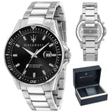 Maserati SFIDA Quartz Black Dial Stainless Steel Watch For Men - R8853140002 Authentic Buy Shop Now