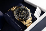 Maserati Traguardo Chronograph Black Dial Gold Steel Strap Watch For Men - R8873612041 Authentic Buy Shop Now
