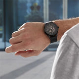 Tommy Hilfiger Spencer Skeleton Black Dial Black Mesh Bracelet Watch for Men - 1791644 Authentic Buy Shop Now