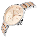 Tommy Hilfiger Angela Chronograph Pink Dial Two Tone Steel Strap Watch for Women - 1782127 Authentic Buy Shop Now