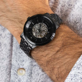 Maserati Granturismo Sport GT Skeleton Black Dial Black Steel Strap Watch For Men - R8823134003 Authentic Buy Shop Now