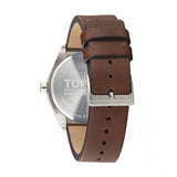Tommy Hilfiger Monogram Pop Quartz Silver Dial Brown Leather Strap Watch For Men - 1791772 Authentic Buy Shop Now