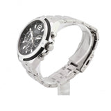 Guess Surge Chronograph Black Dial Silver Steel Strap Watch for Men - W1258G1 Authentic Buy Shop Now