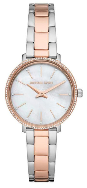 Michael Kors Pyper Quartz Mother of Pearl White Dial Two Tone Steel Strap Watch For Women - MK1066 Authentic Buy Shop Now